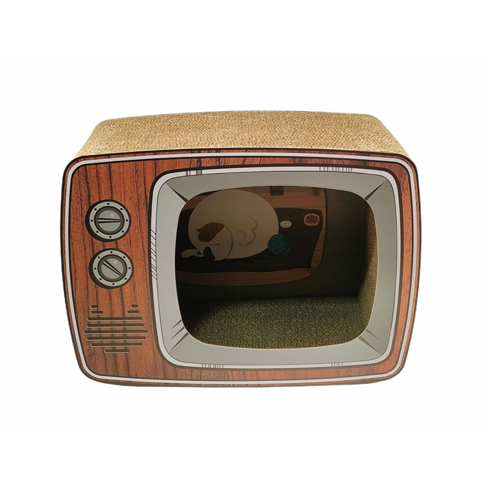 AaPet Cat Scratcher Television Theme Box