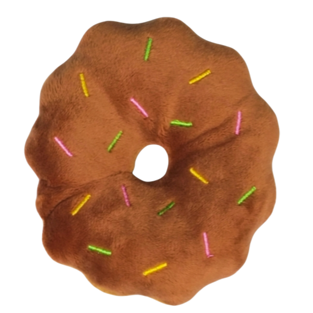 AaPet Dog Paw Plushy Curvy Donut Brown