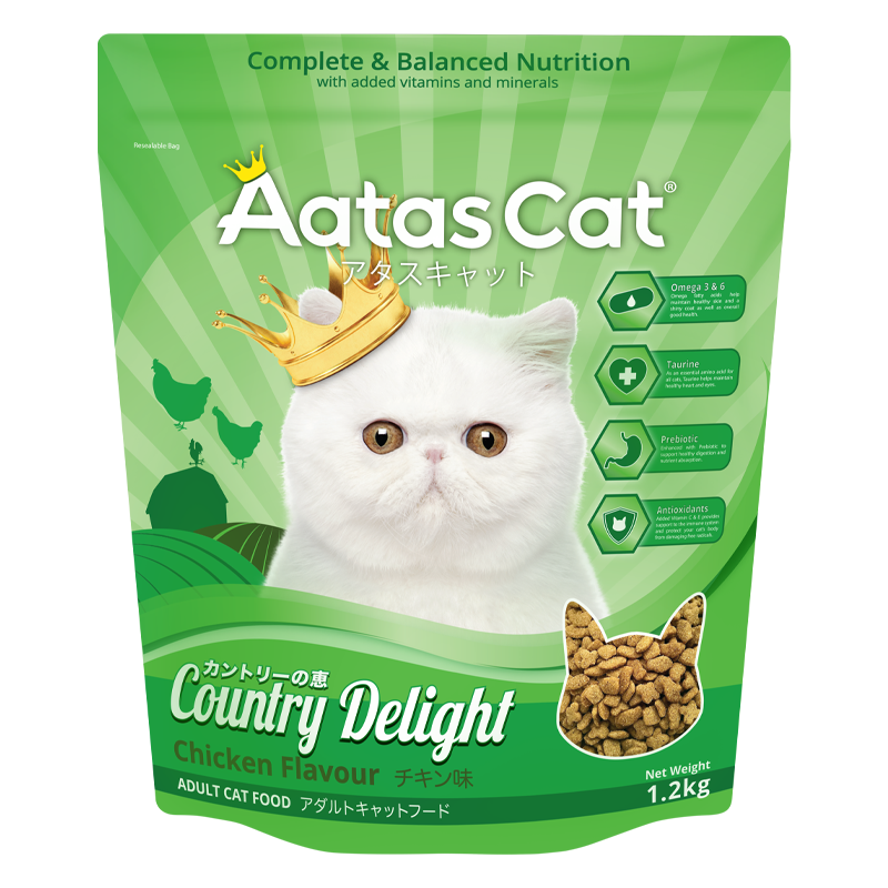 *DONATION TO LUNI Singapore* Aatas Cat Country Delight - Chicken 1.2kg