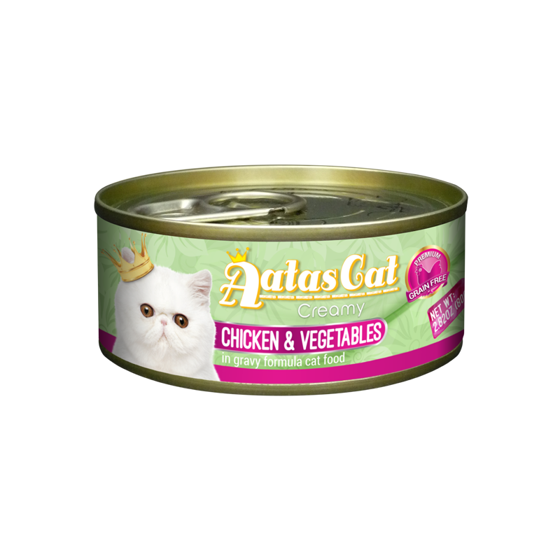 Aatas Cat Creamy Chicken & Vegetables in Gravy 80g