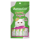 Aatas Cat Creme Puree Chicken with Coconut Oil 14g x 4sachets