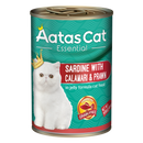 Aatas Cat Essential Sardine with Calamari & Prawn in Jelly Formula 400g