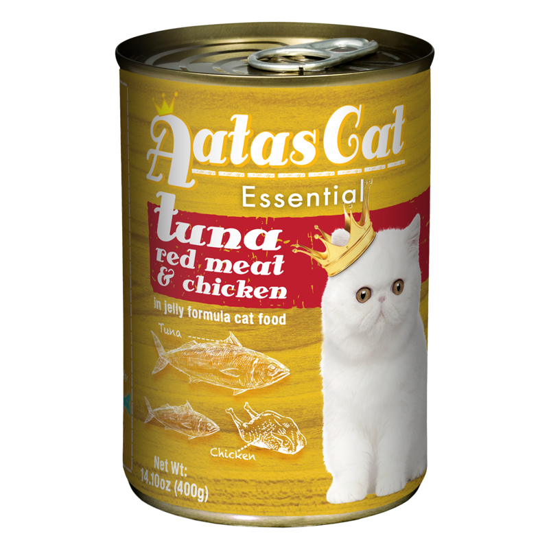 Aatas Cat Essential Tuna Red Meat & Chicken in Jelly Formula 400g