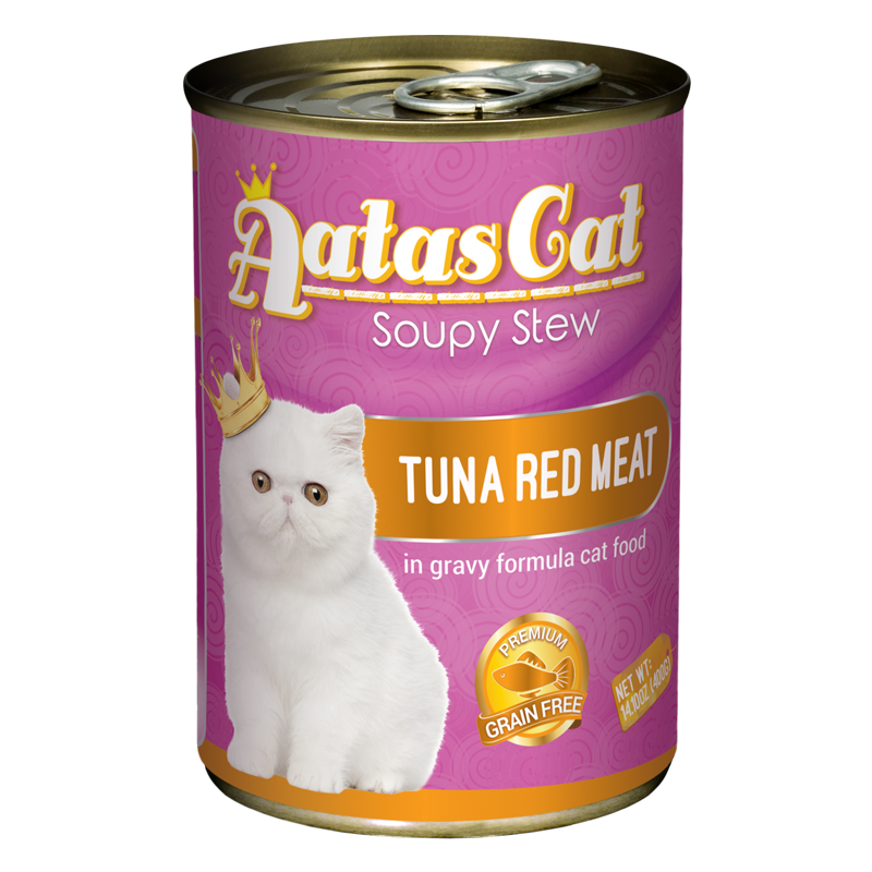 Aatas Cat Soupy Stew Tuna Red Meat in Gravy 400g