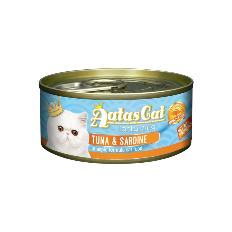Aatas Cat Tantalizing Tuna & Sardine 80g
