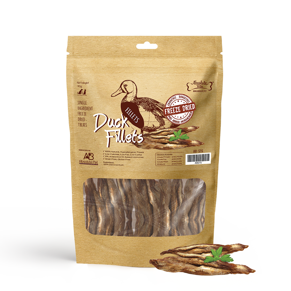 Absolute Bites Dog Freeze-Dried Duck Fillet 70g