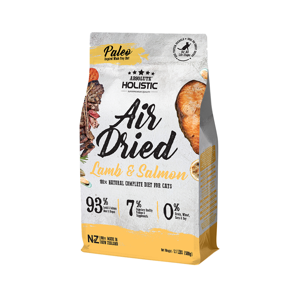 Absolute Holistic Cat Air-Dried Lamb & Salmon 500g