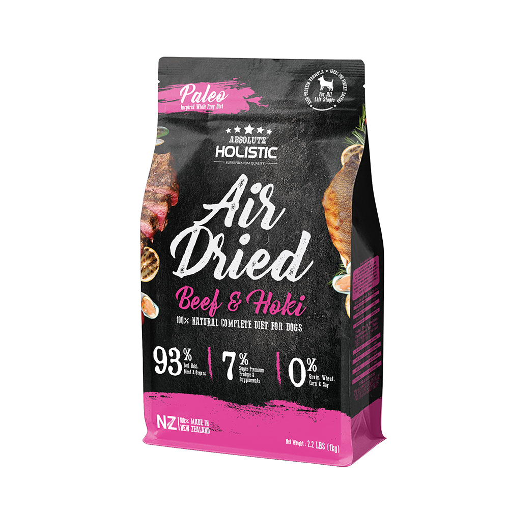 Absolute Holistic Dog Air-Dried Beef & Hoki 1kg
