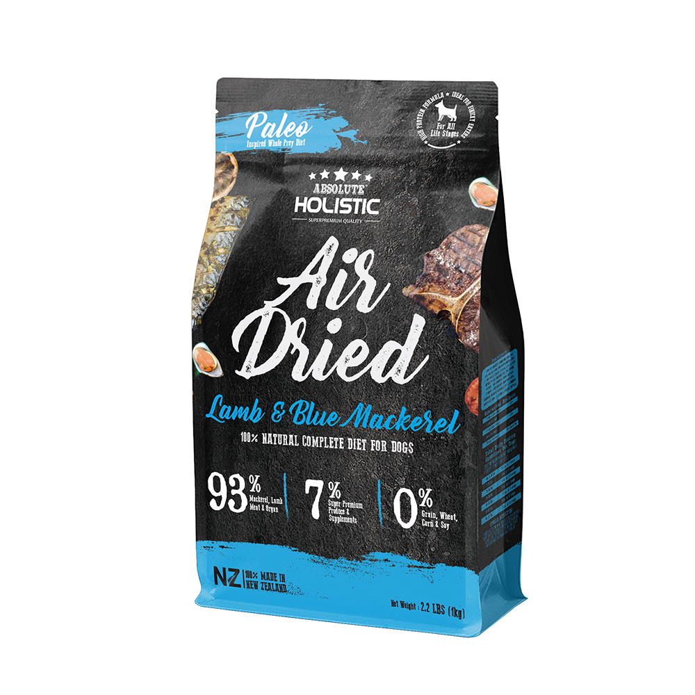 Absolute Holistic Dog Air-Dried Blue Mackerel & Lamb 1kg