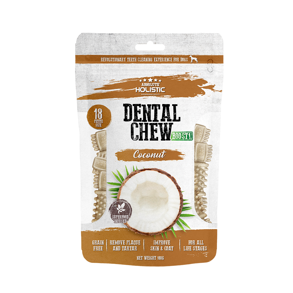 Absolute Holistic Dog Boost Dental Chew Coconut 160g