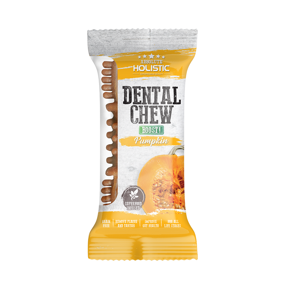 Absolute Holistic Dog Boost Dental Chew Pumpkin 25g (4")