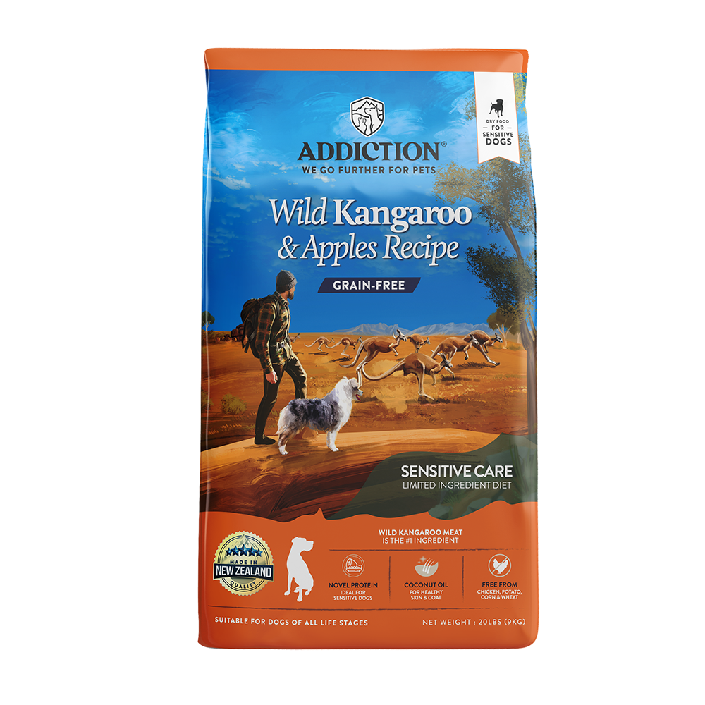Addiction Dog Grain-Free Wild Kangaroo & Apples 20lb