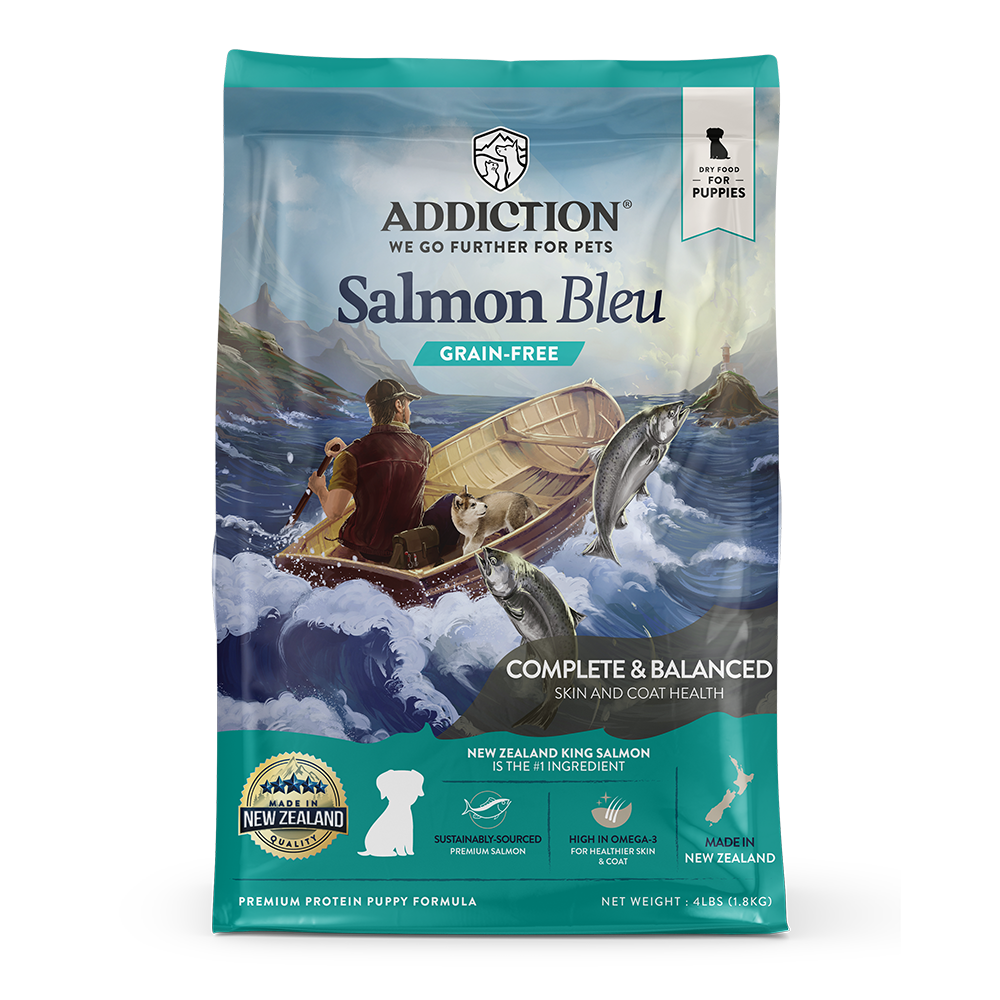 Addiction Dog Puppy Salmon Bleu Formula 4lb