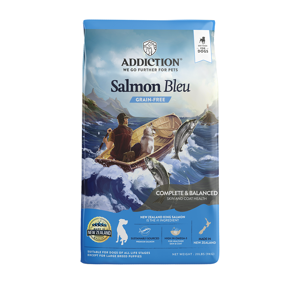 *DONATION TO LOVE THE VOICELESS* Addiction Dog Salmon Bleu 20lb
