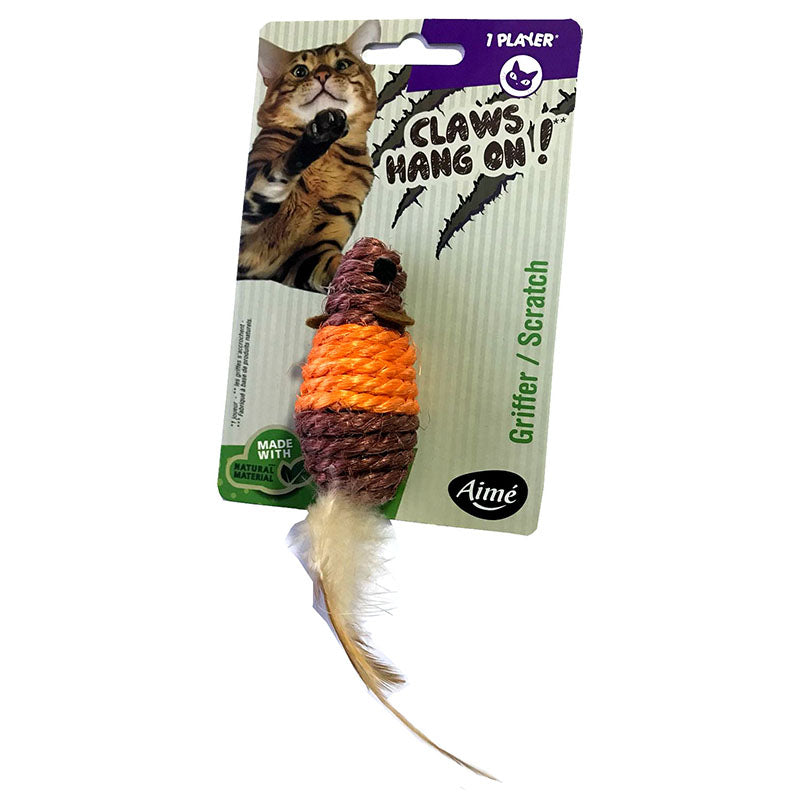 Sisal mouse best sale cat toy