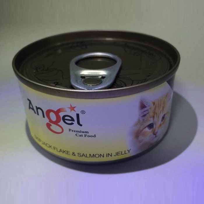Angel Skipjack Flake & Salmon in Jelly 80g (Yellow)
