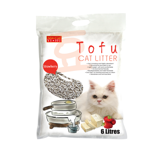 Aristo-Cats Tofu Cat Litter Strawberry 6L