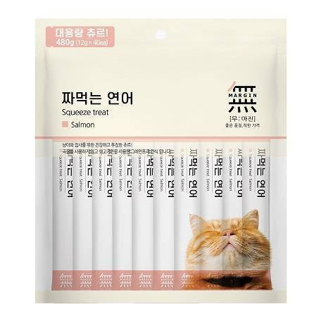 Bow Wow Cat Treat Mumargin Squeeze Treat Salmon 480g (BW4007)