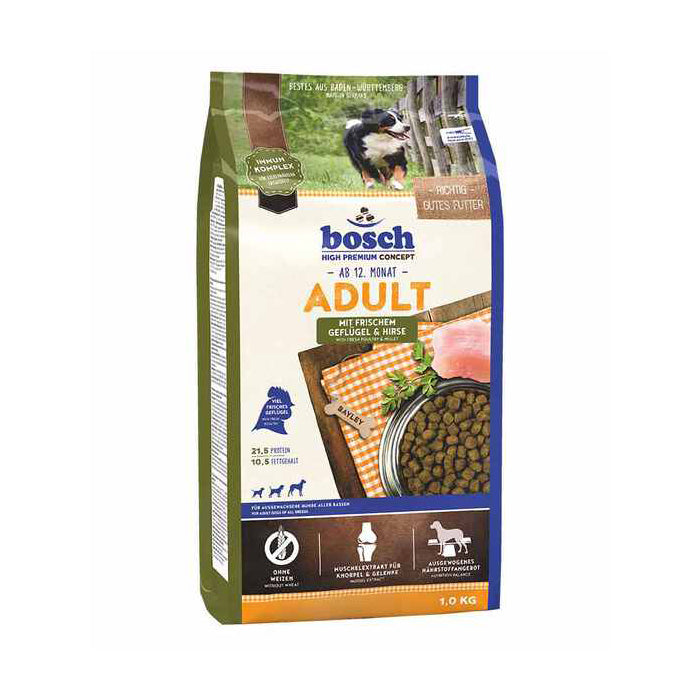 Bosch Dog High Premium Adult Fresh Poultry & Millet 3kg (EXPIRY AUG 2026)