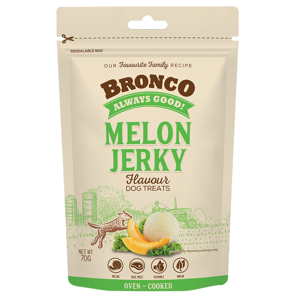 Bronco Dog Jerky Melon 70g