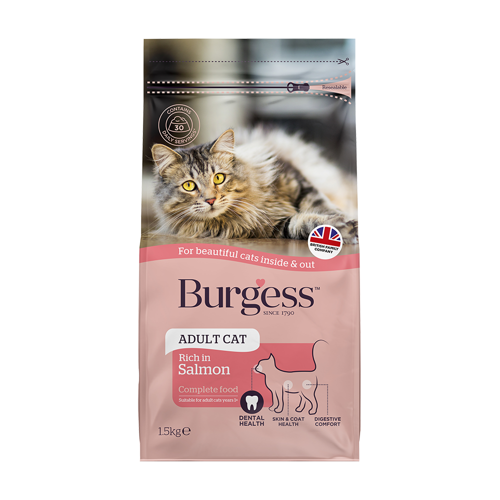 Burgess Cat Adult Scottish Salmon 1.5kg
