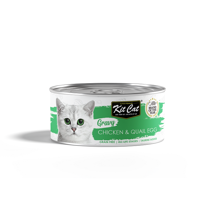 Kit Cat Gravy Chicken & Quail Egg 70g