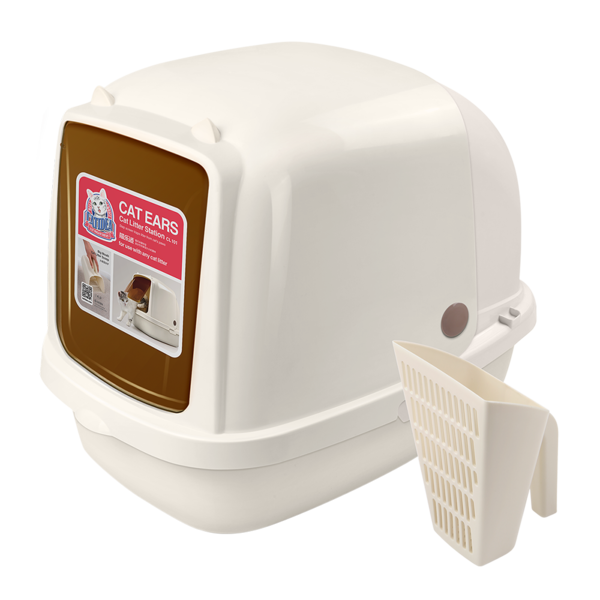 Catidea Cat Ears Litter Station XL - L64cm x W47cm x H49cm