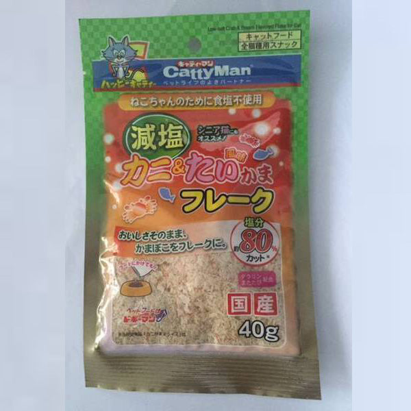 CattyMan Low Salt Crab & Bream Flavoured Slice 40g