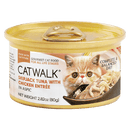Catwalk Cat Skipjack Tuna with Chicken Entree in Aspic 80g