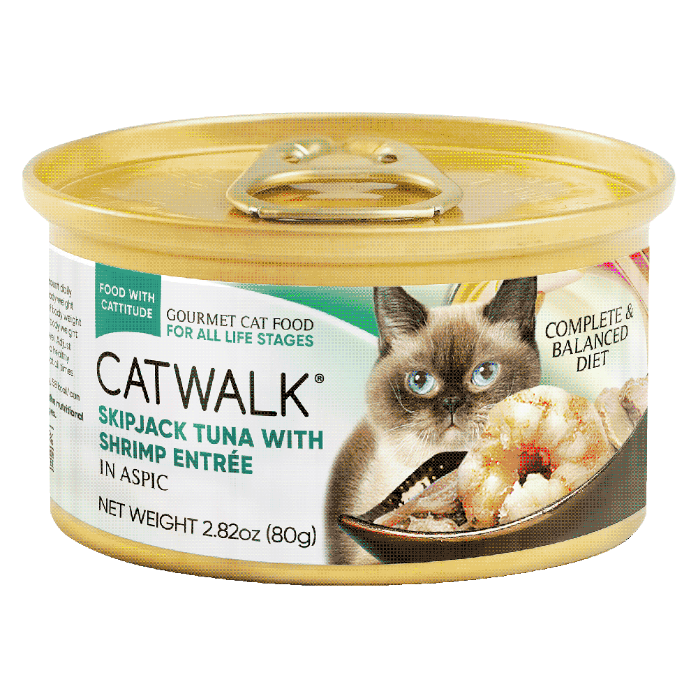 Catwalk Cat Skipjack Tuna with Shrimp Entree in Aspic 80g