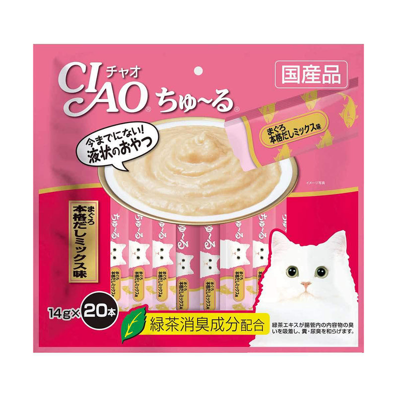 Ciao Cat Churu Tuna Japanese Broth Flavor 280g (14g x 20) (SC-191)