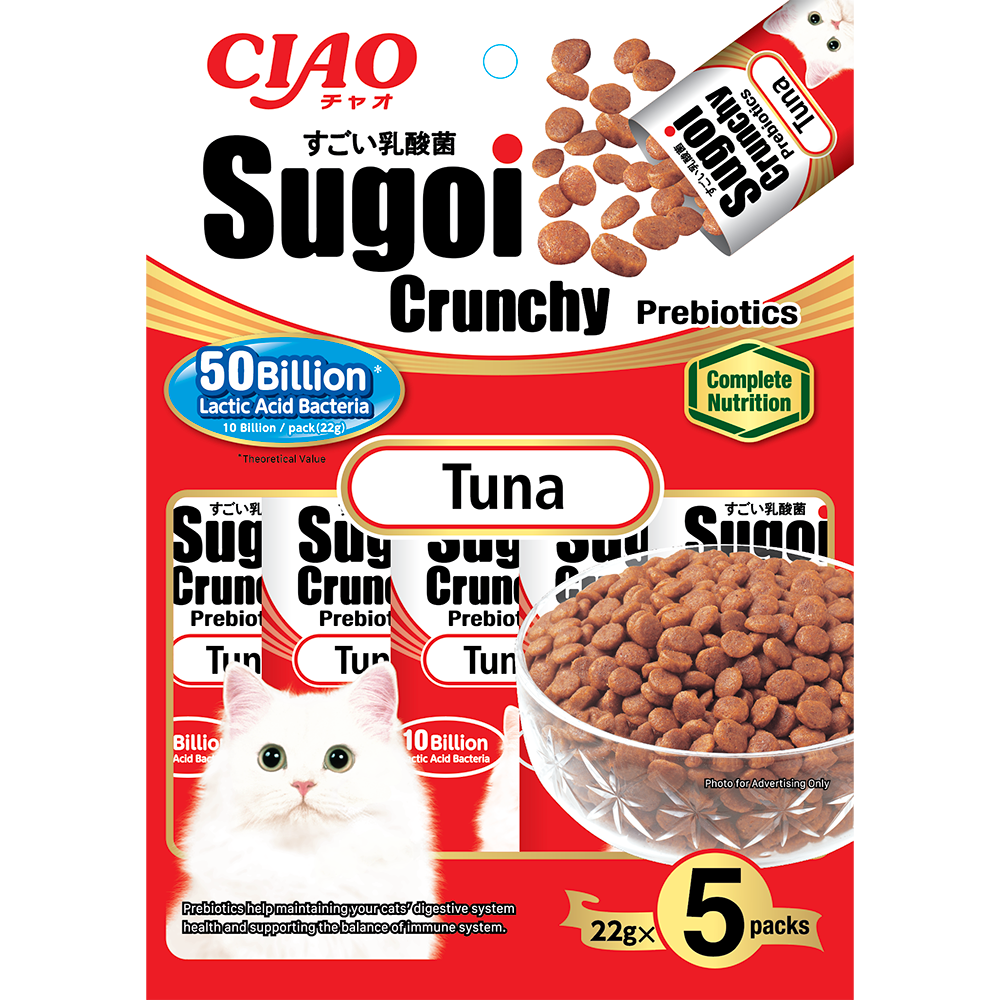 Ciao Cat Sugoi Crunchy Prebiotics Tuna 22g x 5 (P231)