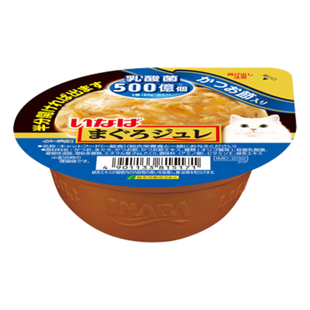 Ciao Cat Soft Jelly Cup Tuna Flake with Dried Bonito & Lactic Acid Bacteria 65g (IMC232)