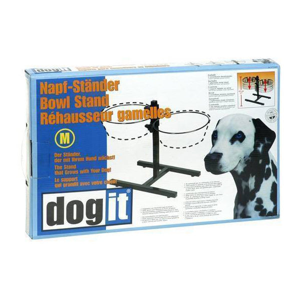 Dogit Adjustable Dog Bowl Stand M - Fits 1.5L (50oz) x 2 Bowls