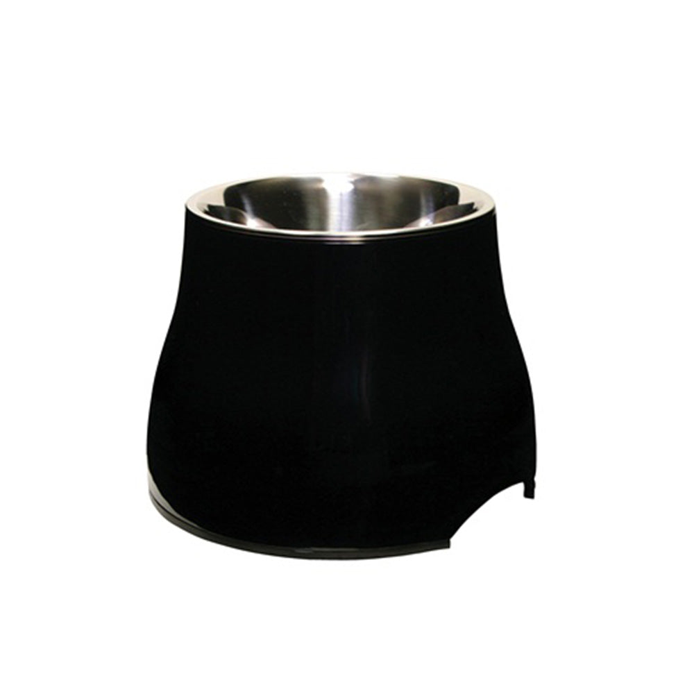 Dogit Elevated Dish with Stainless Steel Insert Black Small 300ml