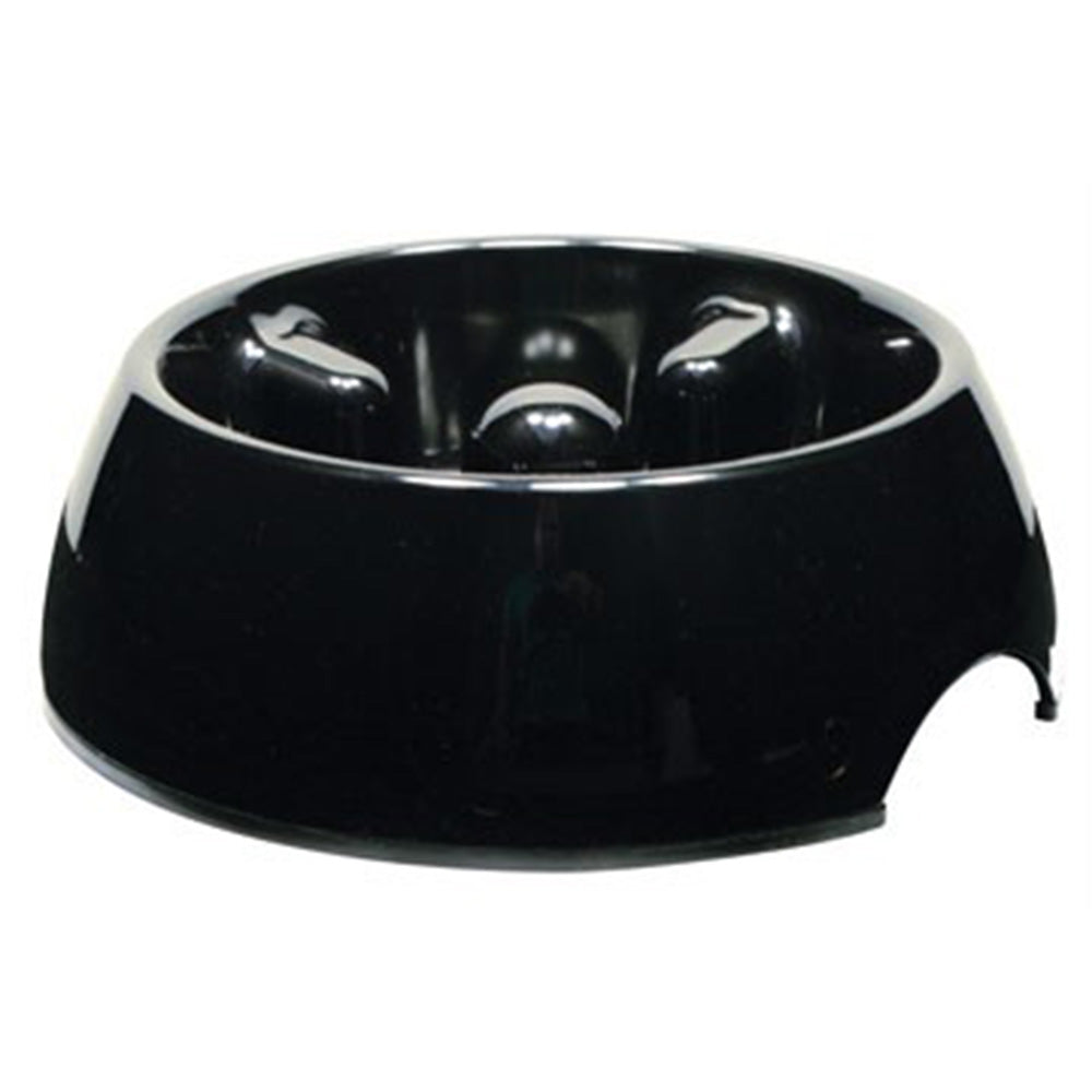 Dogit Go Slow Anti Gulp Feeding Bowl Black Small 300ml