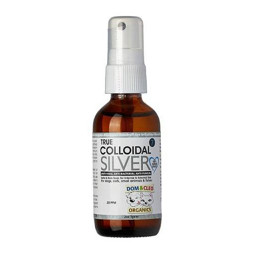 Dom & Cleo Organics True Colloidal Silver 2oz (Spray Head)
