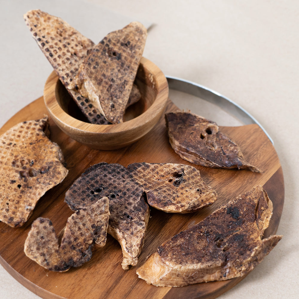 Boneve Dog Treat Air-Dried Free-Range Grass-Fed Goat Lung Slice 70g