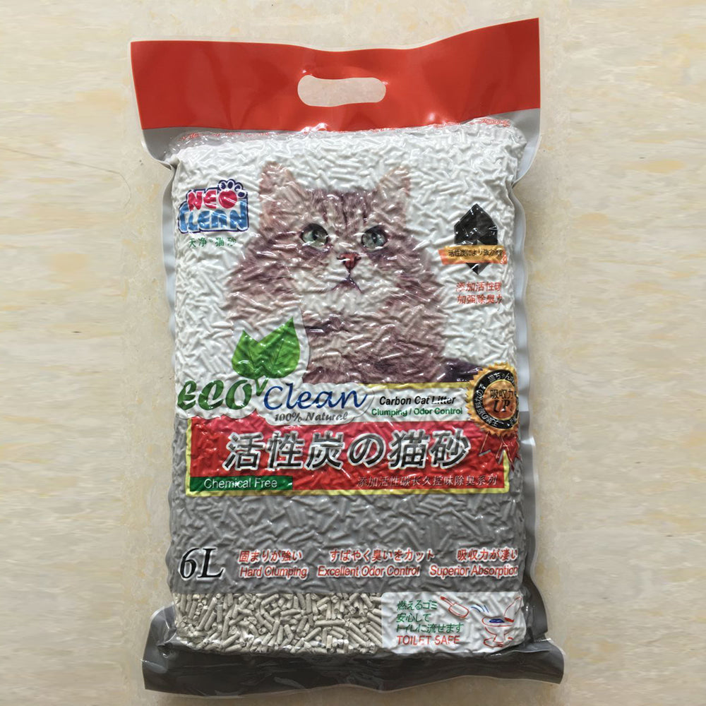 Eco Clean Tofu Cat Litter Charcoal Flavor 7L