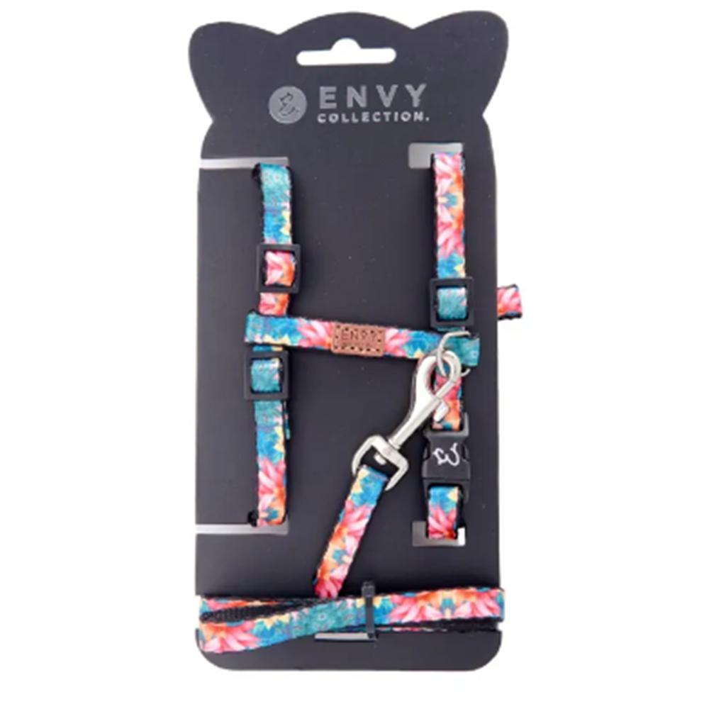 Envy Cat Harness Set Tropical Blush