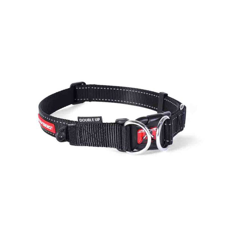 EzyDog Double Up Collar Black Large
