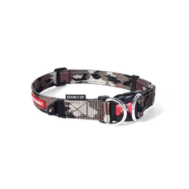 EzyDog Double Up Collar Green Camouflage Small