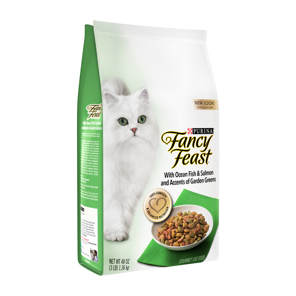 Fancy Feast Cat Dry Food Gourmet Gold Ocean Fish & Salmon 1.36kg (EXPIRY OCT 2026)