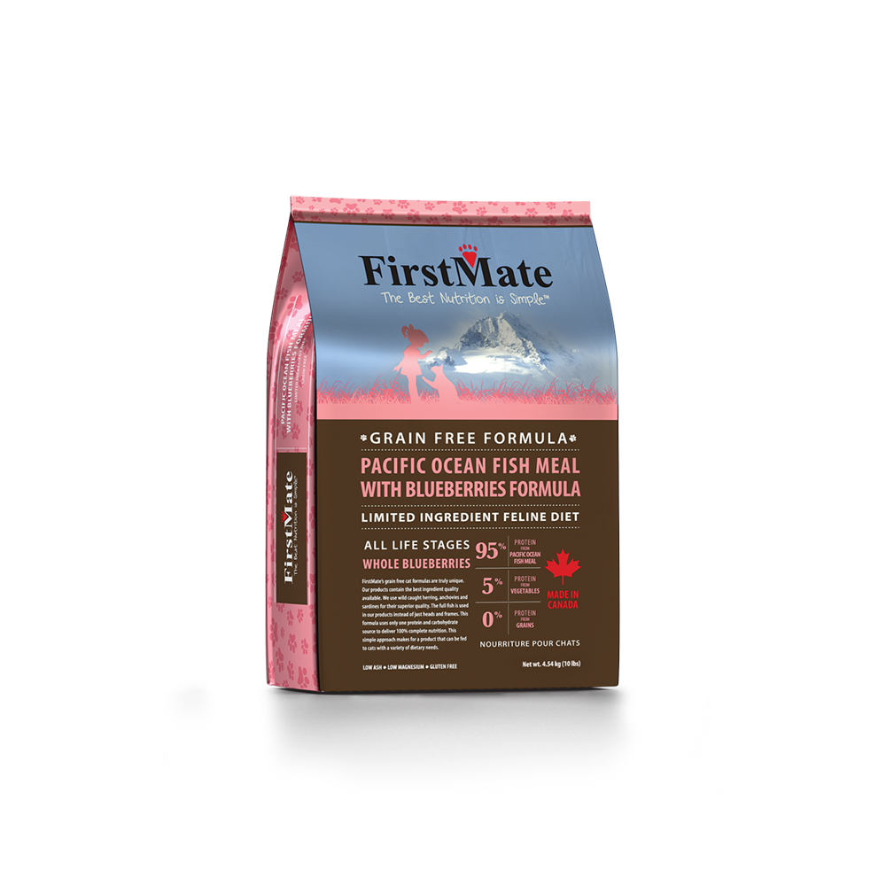 FirstMate Cat Grain Free Pacific Ocean Fish With Blueberries Formula 10lb