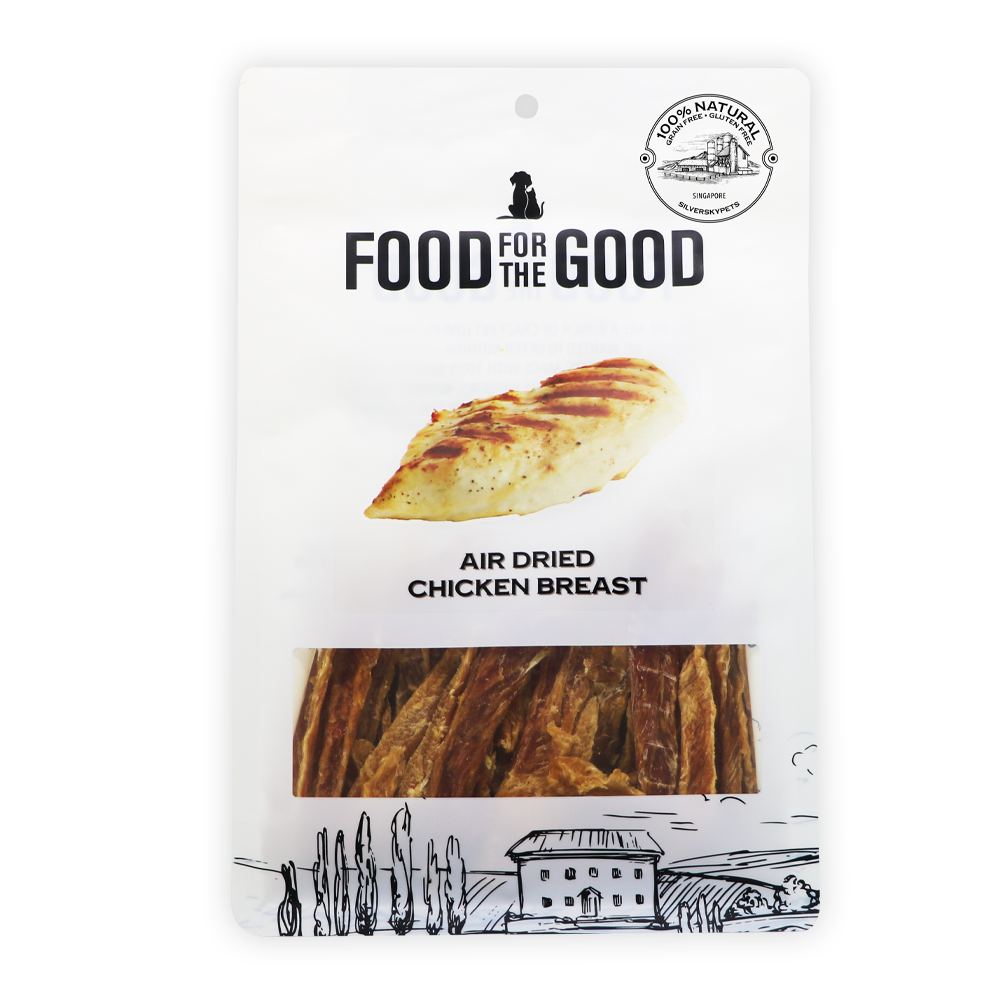 Food For The Good Dog & Cat Treats Air Dried Chicken Breast 300g
