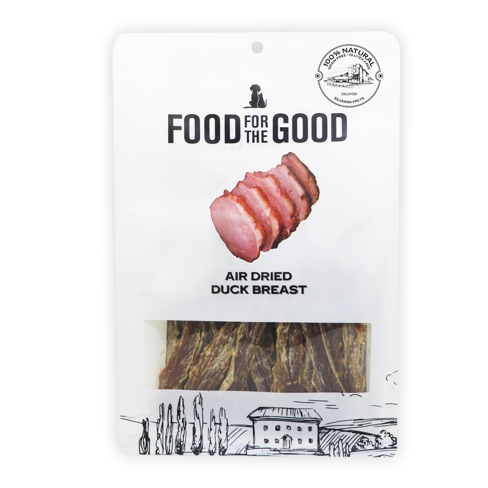 Food For The Good Dog Cat Treats Air Dried Duck Breast 300g