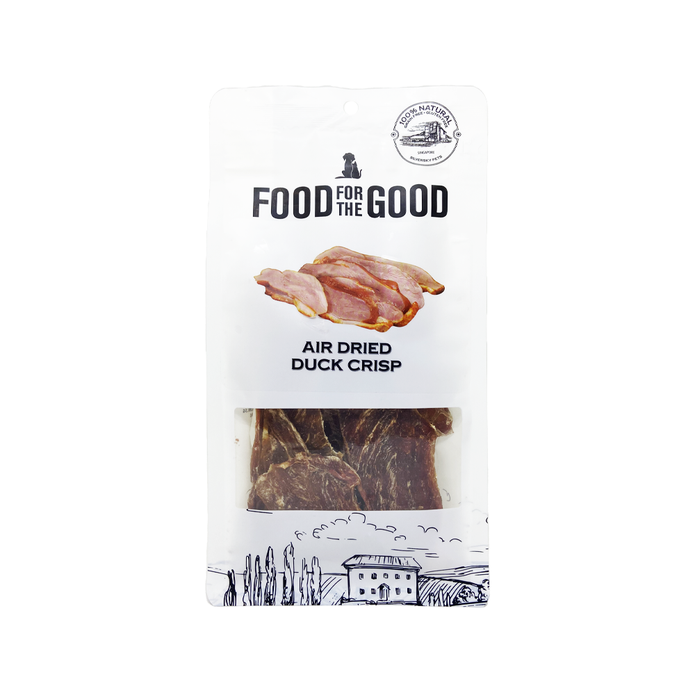 Food For The Good Dog & Cat Treats Air Dried Duck Crisp 100g