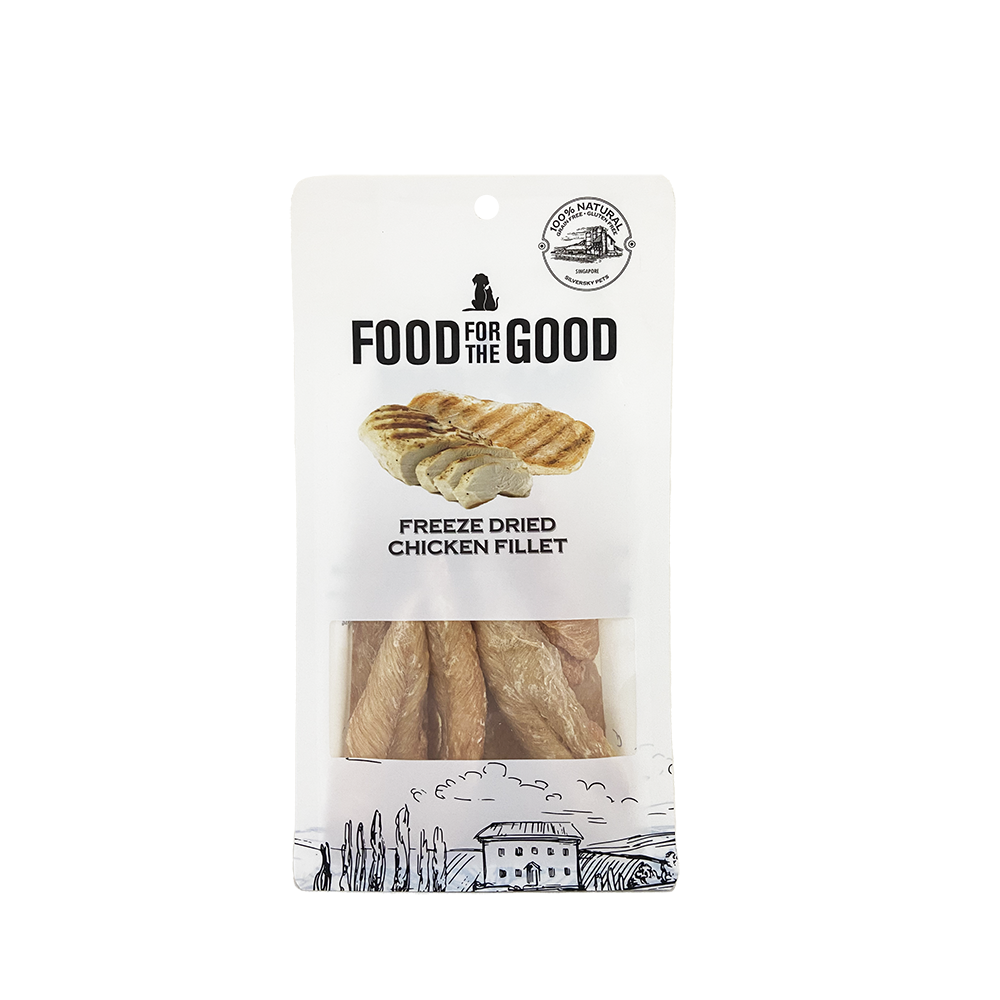 Food For The Good Dog & Cat Treats Freeze Dried Chicken Fillet 100g