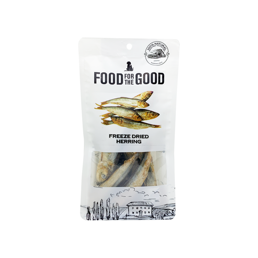 Food For The Good Dog & Cat Treats Freeze Dried Herring 50g