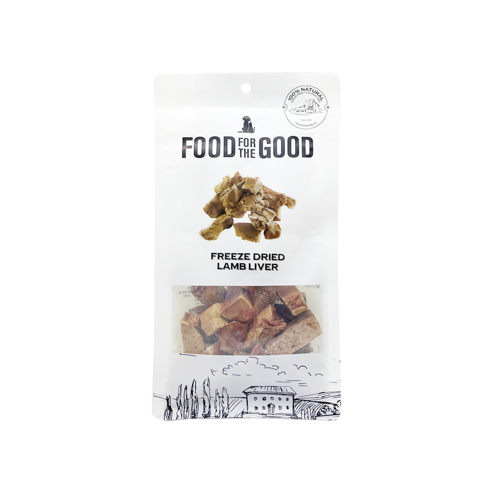 Food For The Good Dog & Cat Treats Freeze Dried Lamb Liver 70g